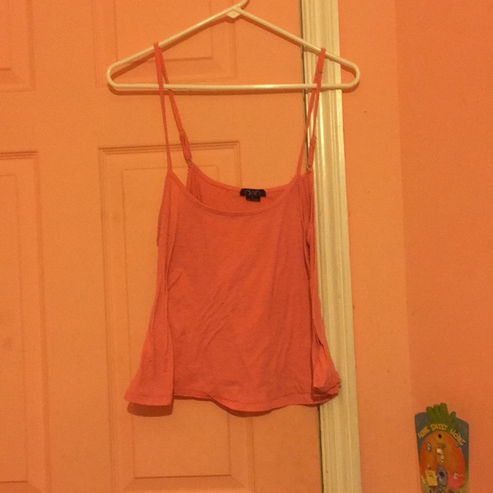 Spaghetti strap pink top